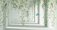 Фотообои листовые Citydecor Flower Tunnel 3D 3 (500x260) - 