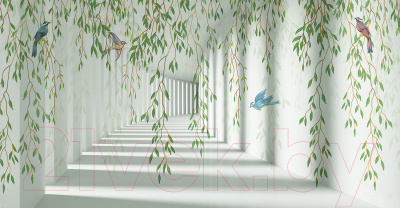 Фотообои листовые Citydecor Flower Tunnel 3D 3 (500x260)