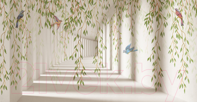 Фотообои листовые Citydecor Flower Tunnel 3D 4 (500x260)