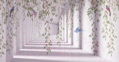 Фотообои листовые Citydecor Flower Tunnel 3D 5 (500x260)