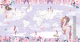 Фотообои листовые Citydecor Princess Карта мира с ростомером 19 (500x260) - 