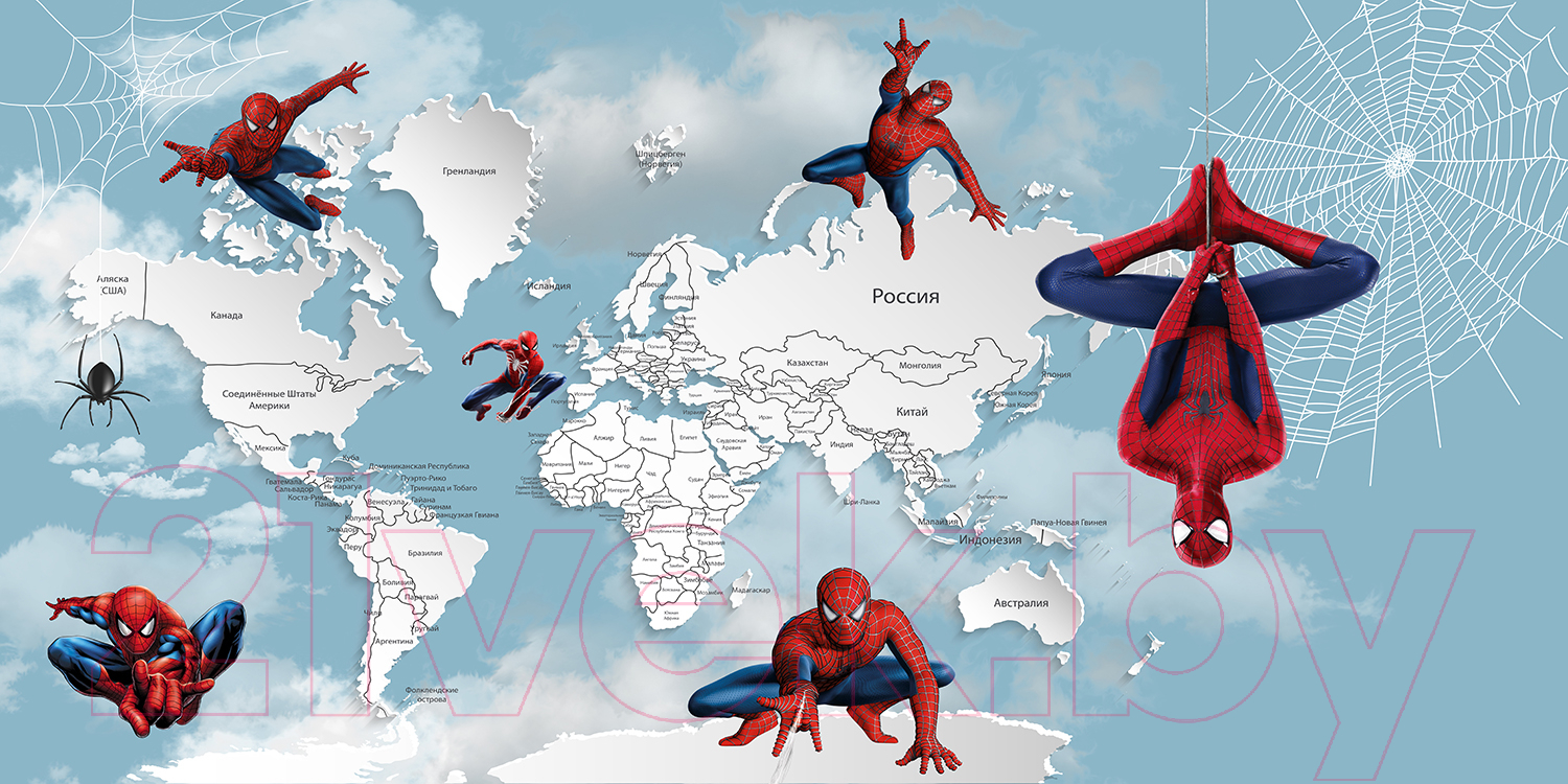 Фотообои листовые Citydecor Superhero Spiderman 3 (500x260)