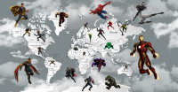 Фотообои листовые Citydecor Superhero 1 (500x260) - 