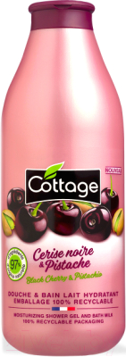 Изображение товара Гель для душа Cottage Black Cherry & Pistachio Moisturizing Shower Gel And Bath Milk (750мл)