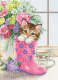 Набор для вышивания Luca-S Симпатичный котёнок / B2390 - 