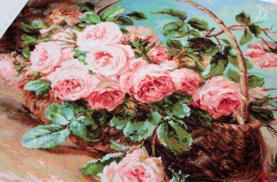 Набор для вышивания Luca-S Корзина с розами / B547