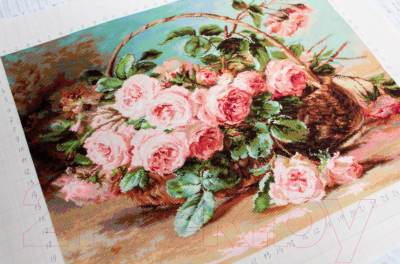Набор для вышивания Luca-S Корзина с розами / B547