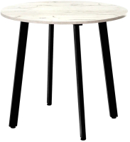 Обеденный стол Millwood Шанхай Л18 d90 (дуб белый Craft/металл черный) - 