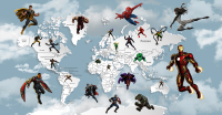 Фотообои листовые Citydecor Superhero 2 (500x260) - 