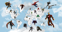 Фотообои листовые Citydecor Superhero 3 (500x260) - 