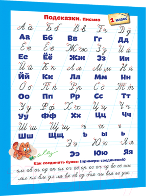 Изображение товара Наглядное пособие Попурри Подсказки. Письмо. Математика. 1 класс