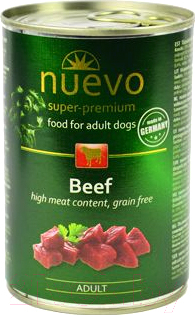 Влажный корм для собак Nuevo Beef / 95004 (400г)