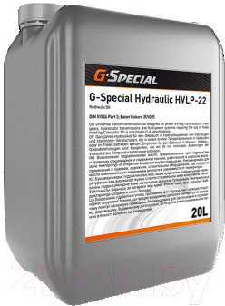 Индустриальное масло G-Energy G-Special Hydraulic HVLP32 / 253420125 (20л)