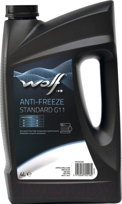 Антифриз WOLF G11 Anti-Freeze Standard концентрат / 50000/4 (4л, синий)