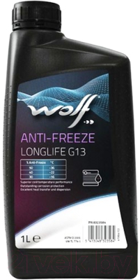 Антифриз WOLF G13 Anti-Freeze Longlife концентрат / 50002/1 (1л, красный)
