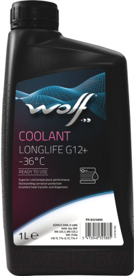 Антифриз WOLF G12+ Coolant Longlife -36°C / 50101/1 (1л, красный)