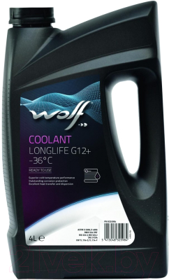 Антифриз WOLF G12+ Coolant Longlife -36°C / 50101/4 (4л, красный)