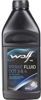 Тормозная жидкость WOLF Brake Fluid DOT 3/4 5039 (1л)