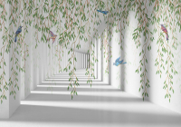 

Фотообои листовые Citydecor, Flower Tunnel 3D 1 с защитным покрытием