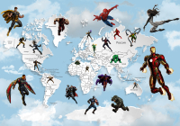 

Фотообои листовые Citydecor, Superhero 3 с защитным покрытием