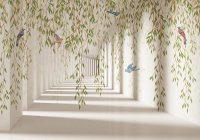 

Фотообои листовые Citydecor, Flower Tunnel 3D 4 с защитным покрытием