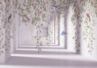 

Фотообои листовые Citydecor, Flower Tunnel 3D 5 с защитным покрытием