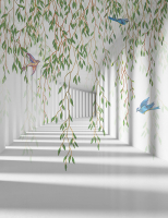 

Фотообои листовые Citydecor, Flower Tunnel 3D 1 с защитным покрытием