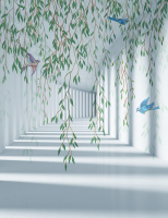 

Фотообои листовые Citydecor, Flower Tunnel 3D 2 с защитным покрытием