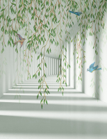 

Фотообои листовые Citydecor, Flower Tunnel 3D 3 с защитным покрытием