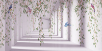 

Фотообои листовые Citydecor, Flower Tunnel 3D 5 с защитным покрытием