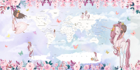 

Фотообои листовые Citydecor, Princess 11 с защитным покрытием