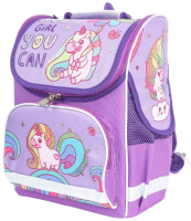 Школьный рюкзак Schoolformat Basic Fairytale Unicorn РЮКЖК-СКЕ (сиреневый) - 