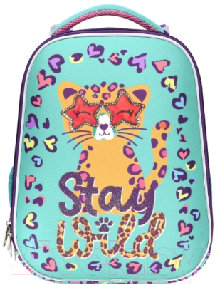 Школьный рюкзак Schoolformat Ergonomic + Wild Cat РЮКЖКРД-ВКТ (бирюзовый)