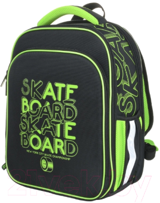 Школьный рюкзак Schoolformat Ergonomic 2а4к Neon Skate РЮКЖК2А4К-НСК (черный)