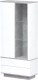 Шкаф Интерлиния Quartz QZ-ШК1 (белый платинум/бетон) - 