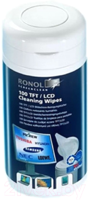 Салфетки для ухода за техникой Ronol TFT/LCD Plasma / 10095 (100шт)