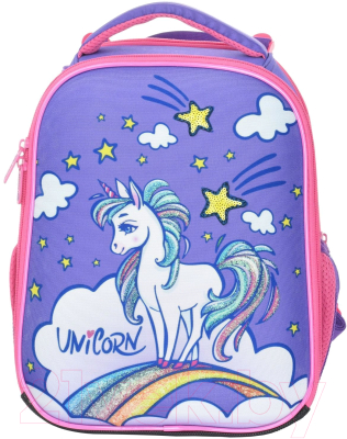 Школьный рюкзак Schoolformat Ergonomic 2А4М Little Unicorn РЮКЖК2А4М-ЛЮН (сиреневый)