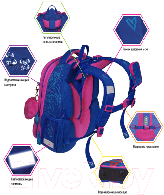 Изображение товара Школьный рюкзак Berlingo Expert Max Eiffel Tower / RU06120