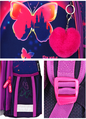 Изображение товара Школьный рюкзак Berlingo Expert Max Magic butterfly / RU07132