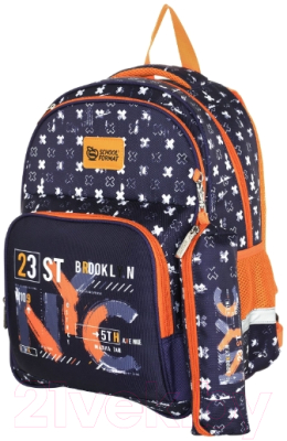 Школьный рюкзак Schoolformat Soft 2 + Graffiti РЮКМ2П-ГРА (черный)