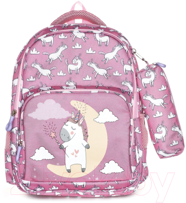 Школьный рюкзак Schoolformat Soft 2 + Little Unicorn РЮКМ2П-ЛЛЮ (розовый)