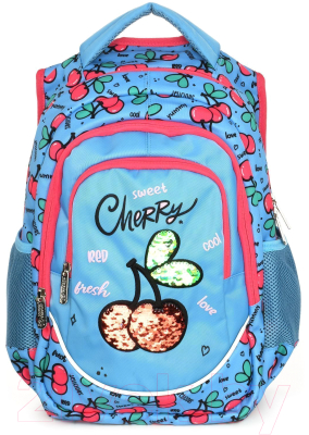 Школьный рюкзак Schoolformat Soft 3 Cherries РЮКМ3-ЧРИ (голубой)