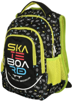 Школьный рюкзак Schoolformat Soft 3 Skate РЮКМ3-СКТ (черный) - 