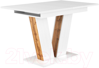 Обеденный стол Eligard Kai раздвижной 118-157x76x72 (белый структурный)