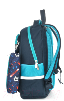 Школьный рюкзак Schoolformat Soft 3 + Play Football РЮКМ3П-ПФБ (синий)