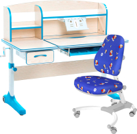 

Парта+стул Anatomica, Smart-50 Figra с надстройкой и подставкой для книг