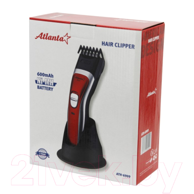 Машинка для стрижки волос Atlanta ATH-6909 (красный)