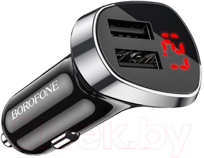 Зарядное устройство автомобильное Borofone BZ15 (черный, с кабелем Micro)