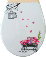 

Сиденье для унитаза Primanova, Garden Дюропластовое D-15137