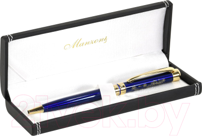 Ручка шариковая имиджевая Manzoni Avellino с футляром / AVL1452-BM